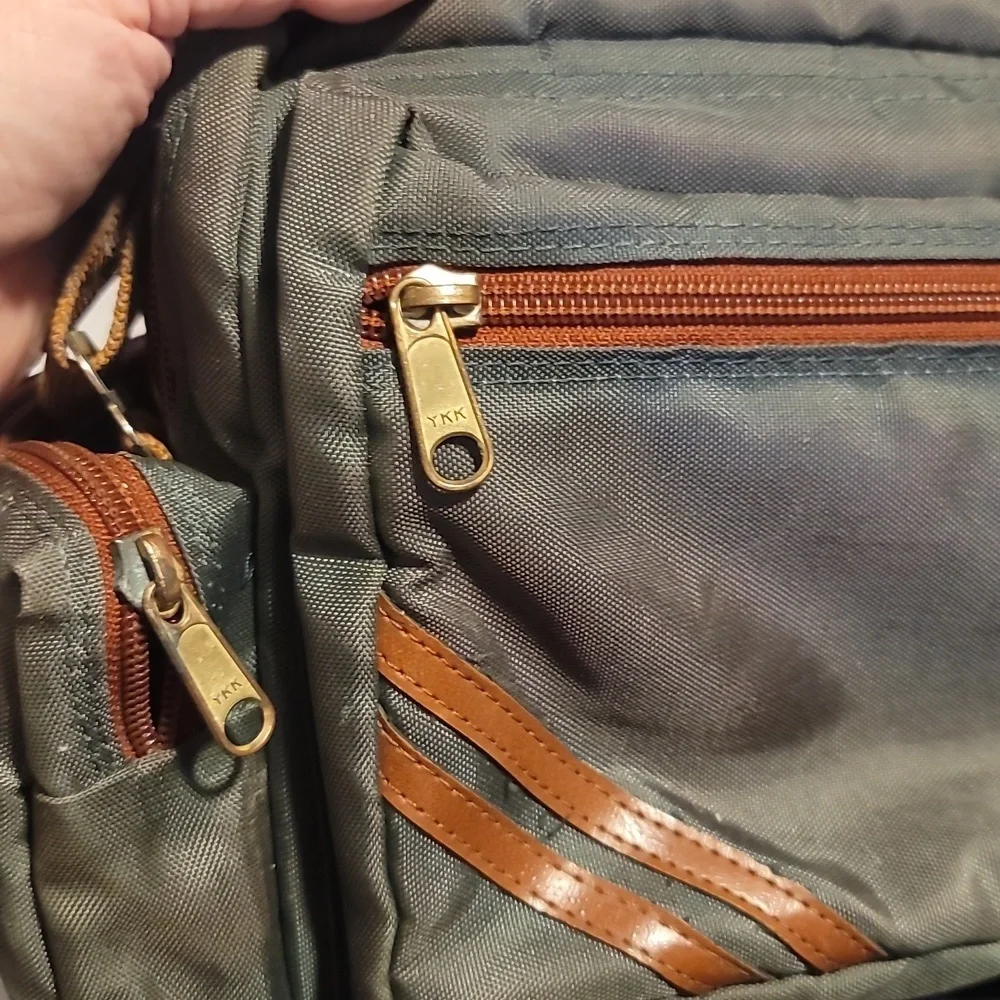 Coast olive green tan Men's Shoulder Bag camera accessory padded case travel